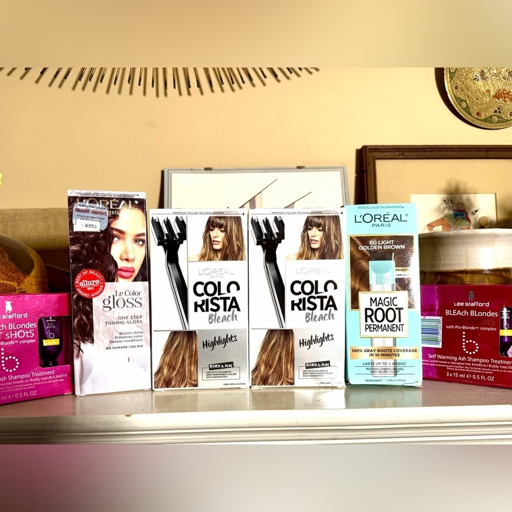 L'Oréal & Lee Stafford Hair Color & Toning Bundle (6 Items)